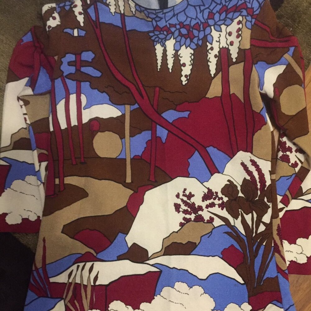 VIBRANT LONG SLEEVE TOP (VINTAGE)
